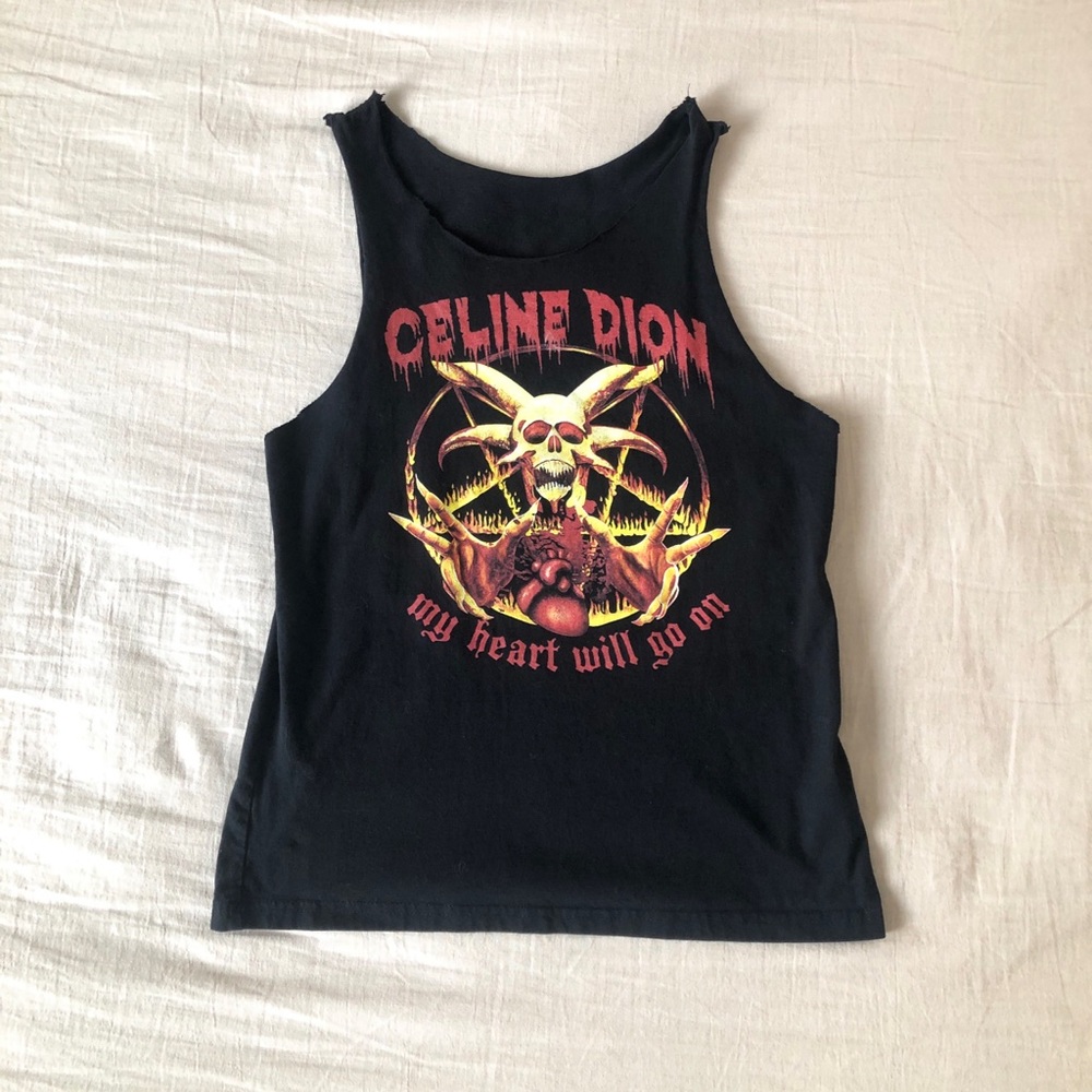 Metal Celine Dion Tank Top